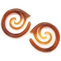  Double Spiral Red Horn