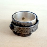 Серебряное кольцо Screw