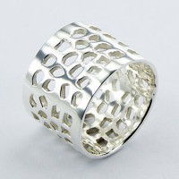 Серебряное кольцо «Кластер»
