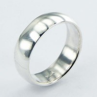 Кольцо из серебра 7 мм