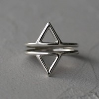 Серебряное кольцо Trigon