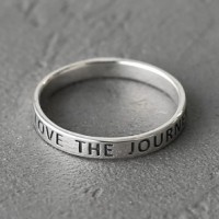 Серебряное кольцо Love The Journey
