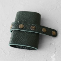 Кожаный браслет-кошелёк с потайным карманом