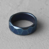 Гранёное кольцо из титана