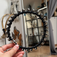 Чокер крученый с бусинами Чокер крученый с бусинами