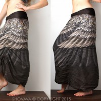 Двухсторонняя юбка с крыльями Earthy Black