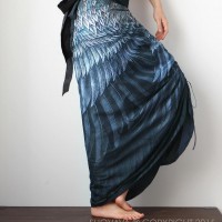 Двусторонняя юбка с крыльями Blue Grey