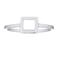 Серебряное кольцо с квадратом