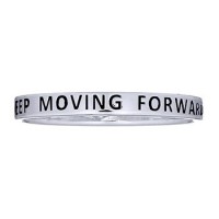 Серебряное кольцо Keep Moving Forward