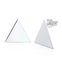 Серебряные серьги Triangle 15mm