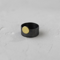 Оксидированное кольцо из серебра