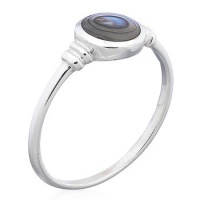 Серебряное кольцо с раковиной пауа